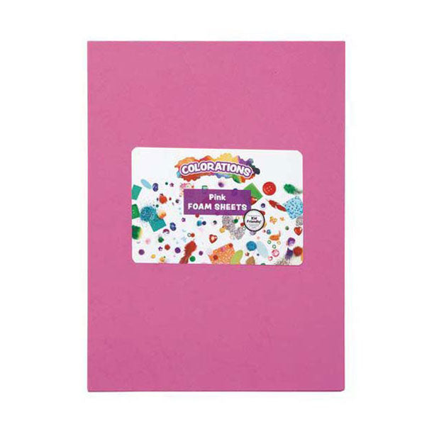 Farver - skumplader pink, 10 stk.