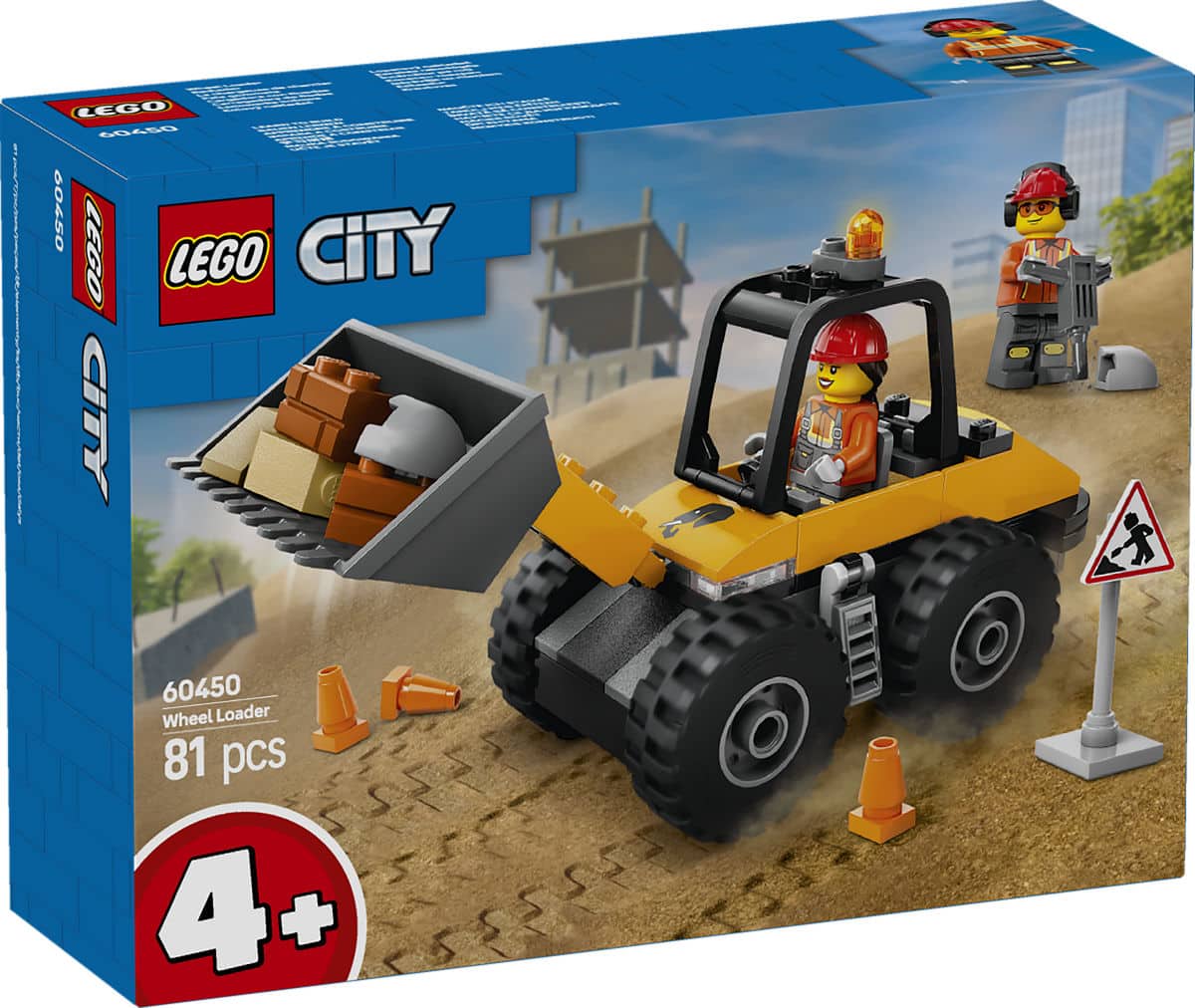 Lego city gul bulldozer gravemaskine - 60450
