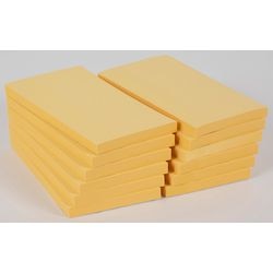 Gerecyclede notes viking 76x127mm 70g m2 geel 12 blokken