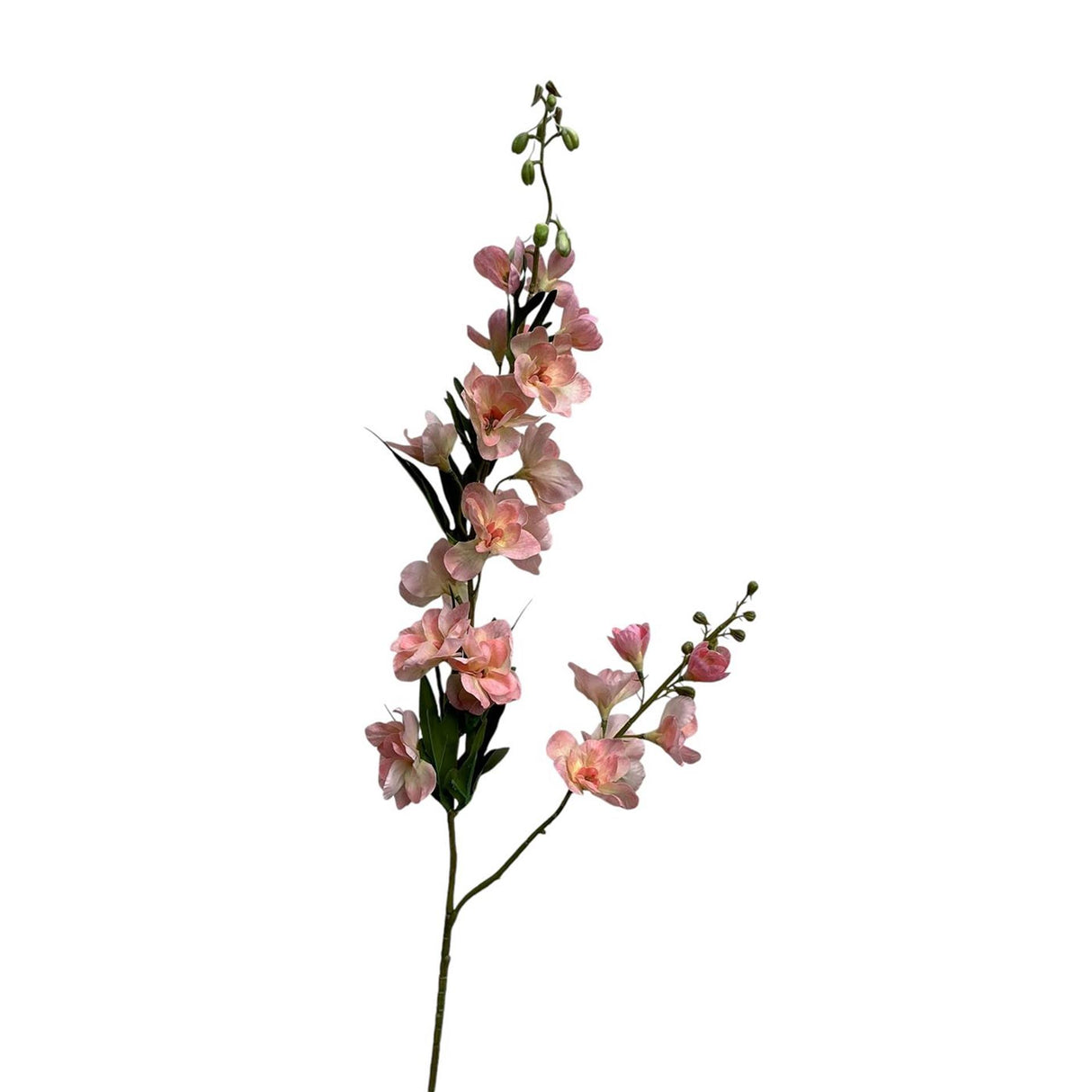 Roberts kollektion kunstig blomst delphinium real touch 105cm laks