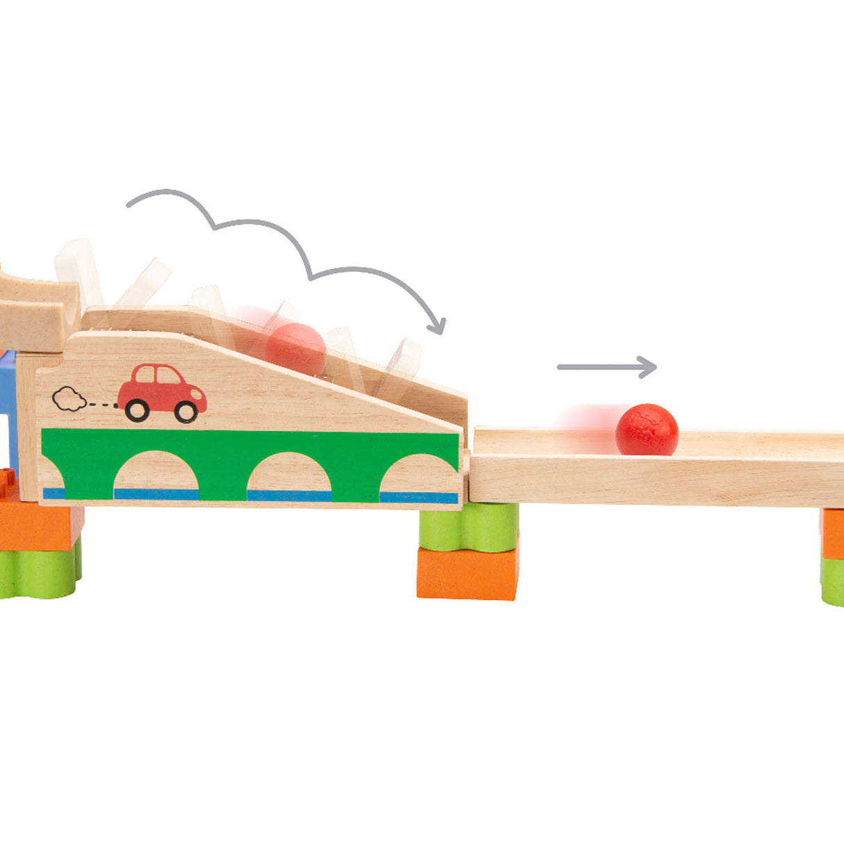 Wonderworld Wooden Marmor Track Boost-Up Track