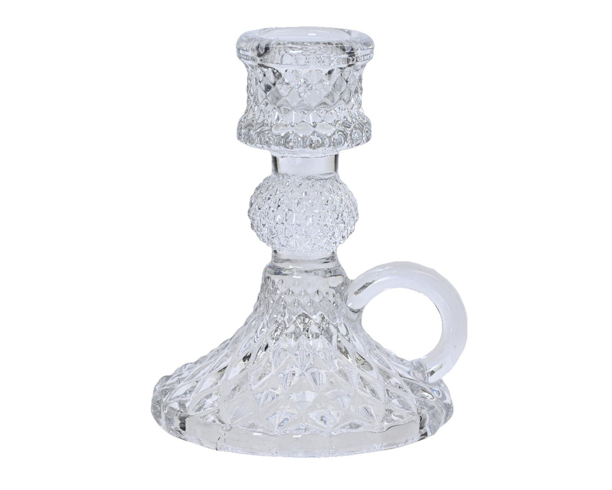 Decoris lysestage sconce krystalglas 40cm