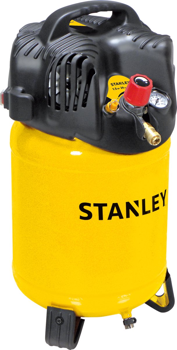 Stanley kompressor d200 10 24v - oliefri -10 bar - 24 liters tank