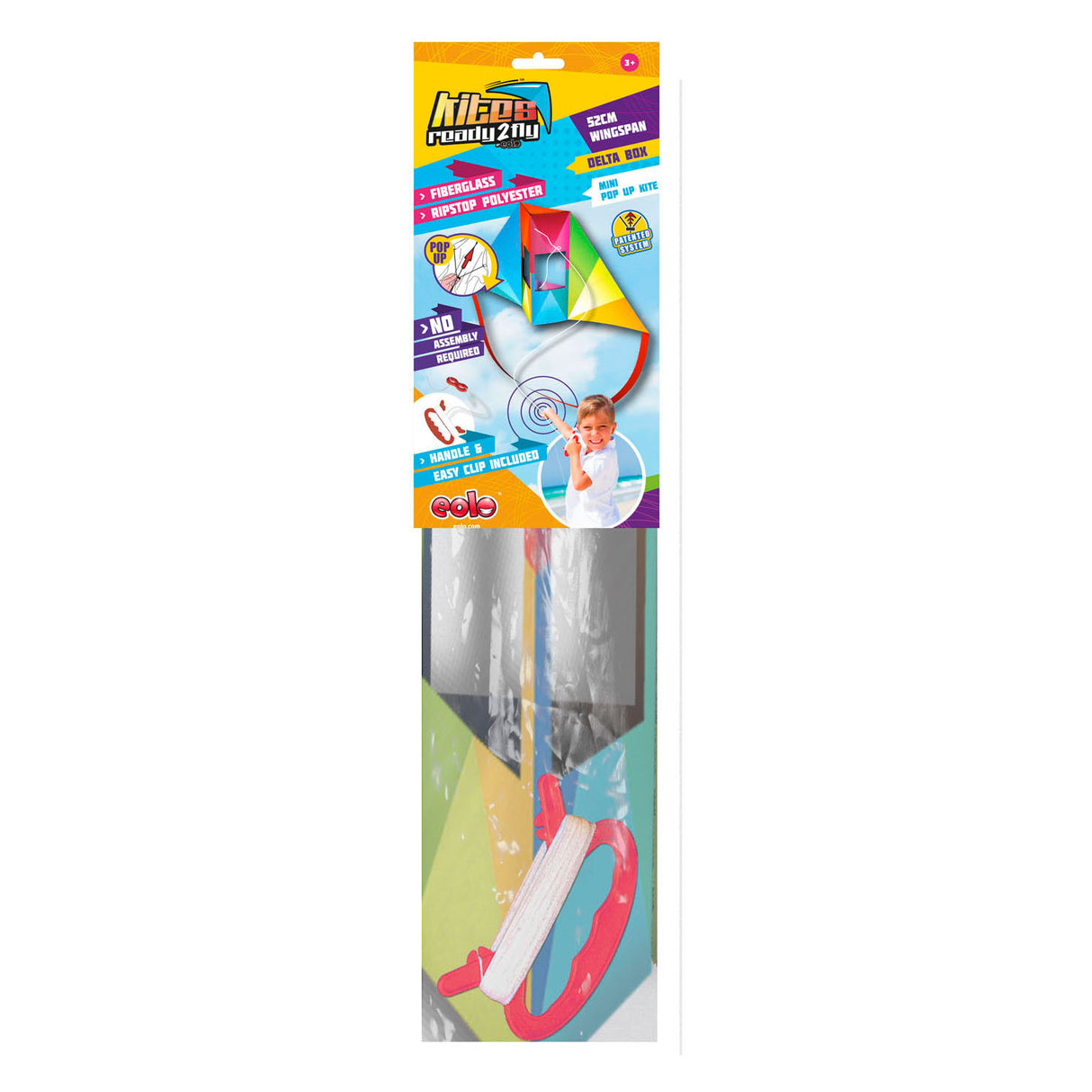 Drager klar 2 flue - pop -up mini nylon vlieger deltabox