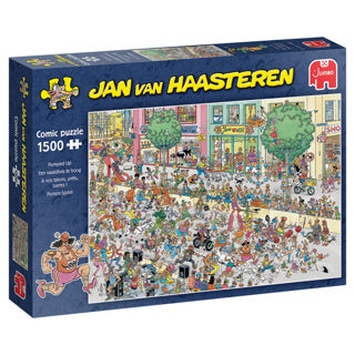 Jumbopuslespil Jan van Haasteren, en stilethæl for høj, 1500 brikker