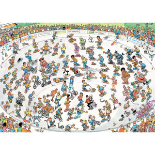 Jumbo jan van haasteren legpuzzel - skateboarden in de bowl - 1000st.