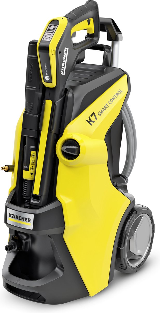Kärcher k 7 smart control flex højtryksrenser - premiumflex højtryksslange - 180 bar - 600 l h - 60 m² h - velegnet til bl.a. bil - terrasse - autocampere - campingvogne - cykler - motorcykler - havemøbler og arealer omkring huset