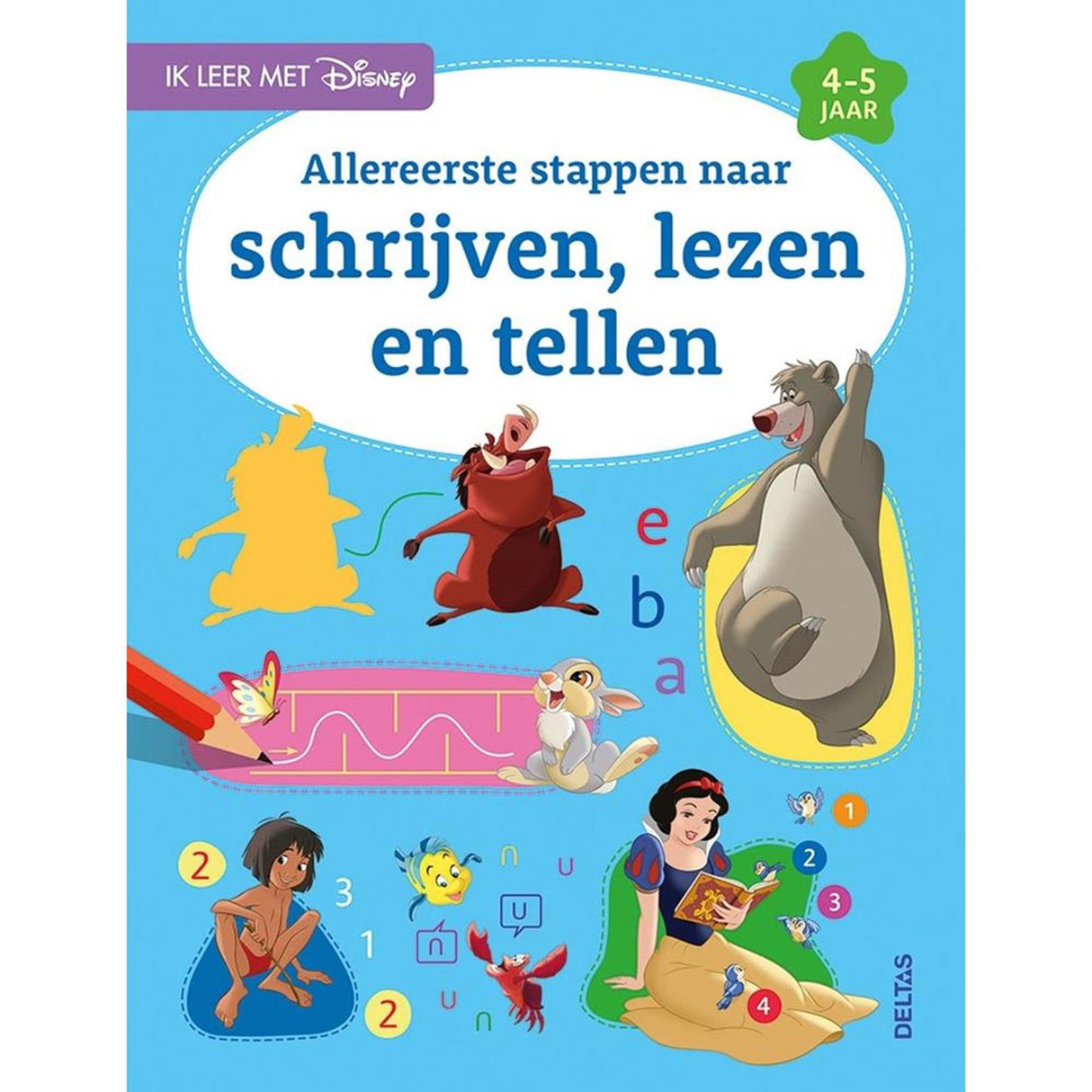 Deltas Disney lærer jeg med - at skrive, læse og tælle (4-5 år)