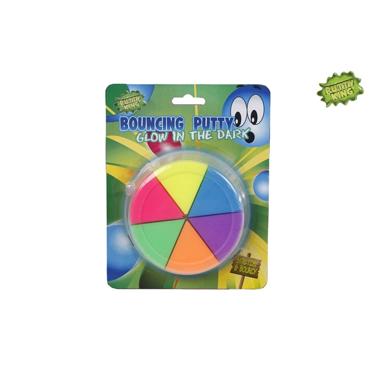 Ty hoppende pit 6 farver glød i mørke