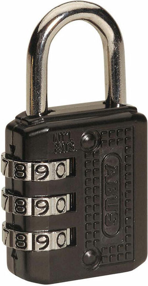 Abus kombinationslås 715 20 sort stål zink (2 cm)