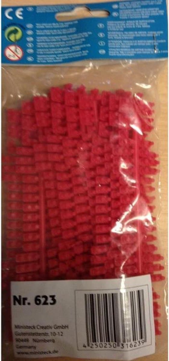 Ministeck - 9 farvestrimler no. 623 lys pink