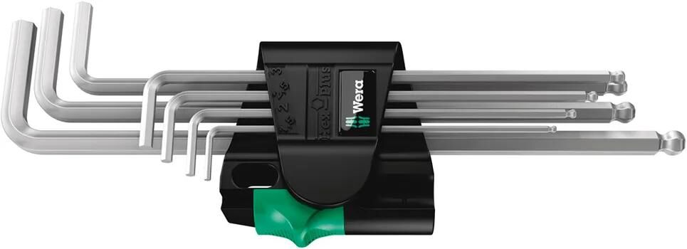 Wera vinkelnøglesæt 950 7 vinkelaksel magnetisk sekskant, 7 stk.