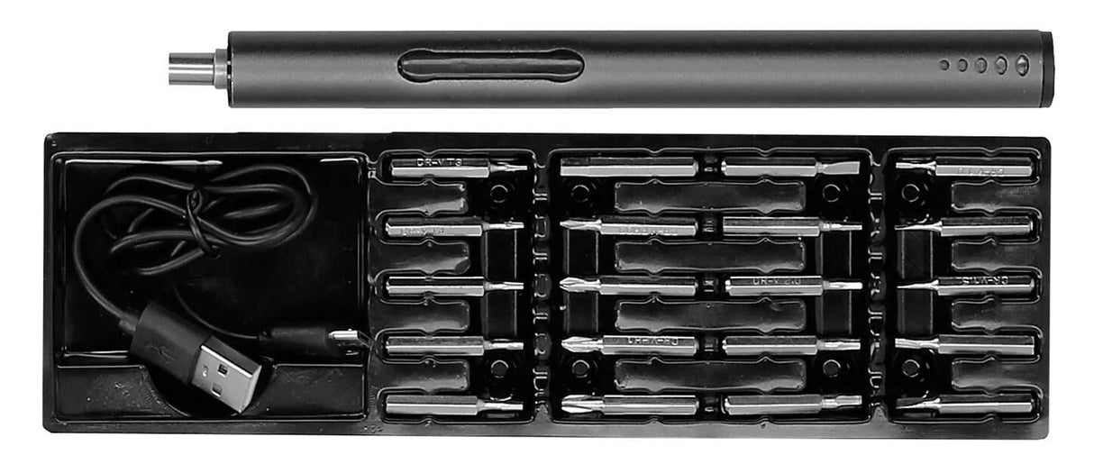 Ks værktøj skruetrækkersæt usb batteri skruetrækker feinmekanik
