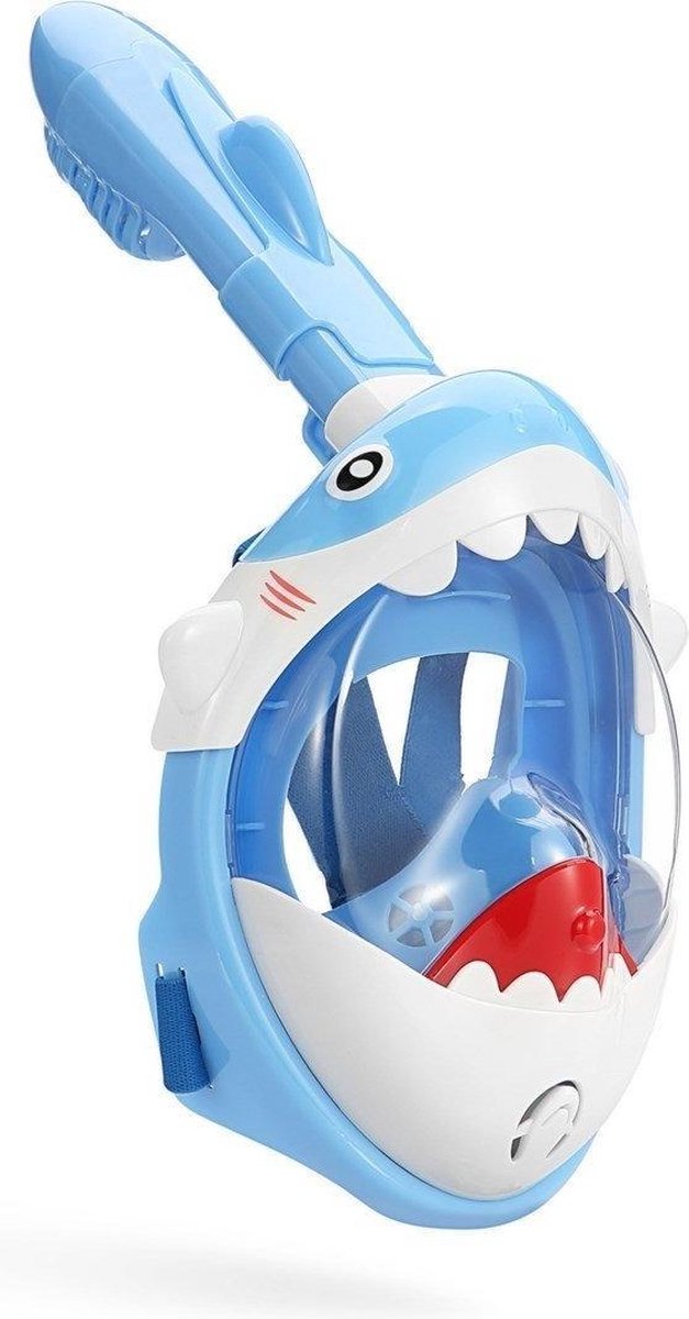 Atlantis shark snorkelmaske - snorkel - dykkerbriller - snorkelsæt - helmaske - børn - blå