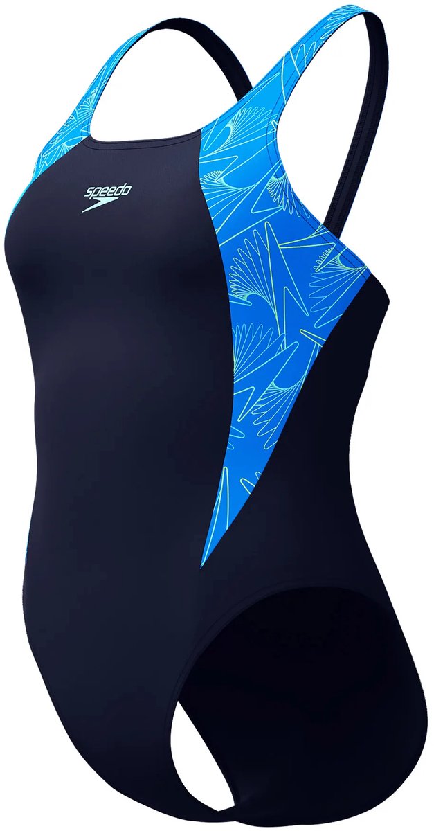 Speedo hyperboom splice muscleback sportsbadedragt til kvinder - marineblå