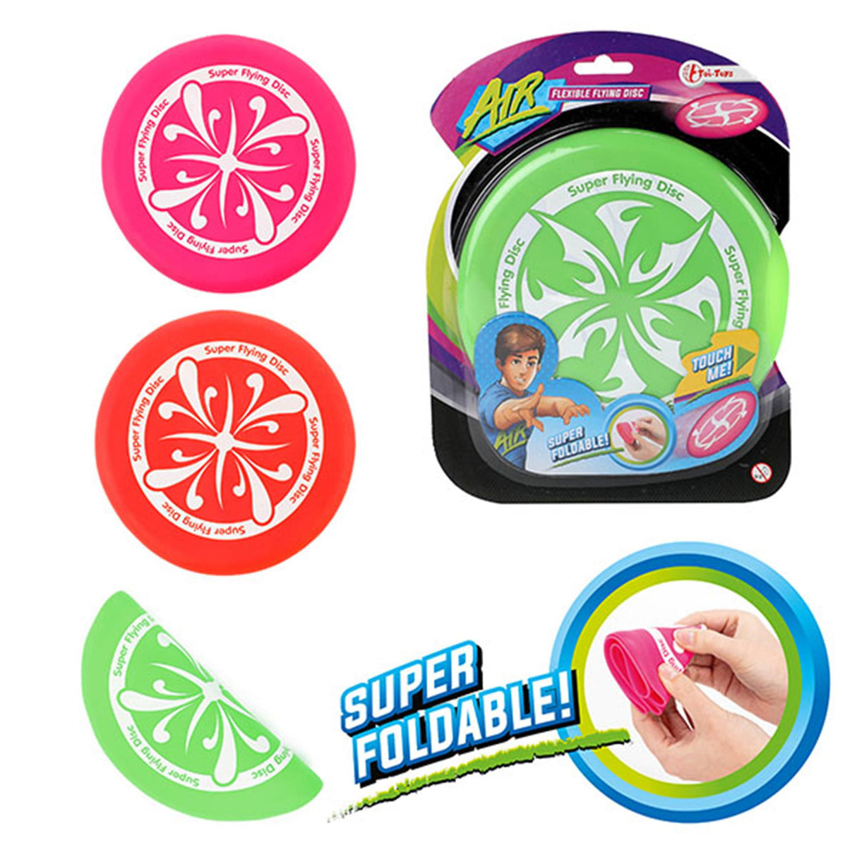 Toi-legetøj toi legetøj luft super fleksibel gummi frisbee ø17cm