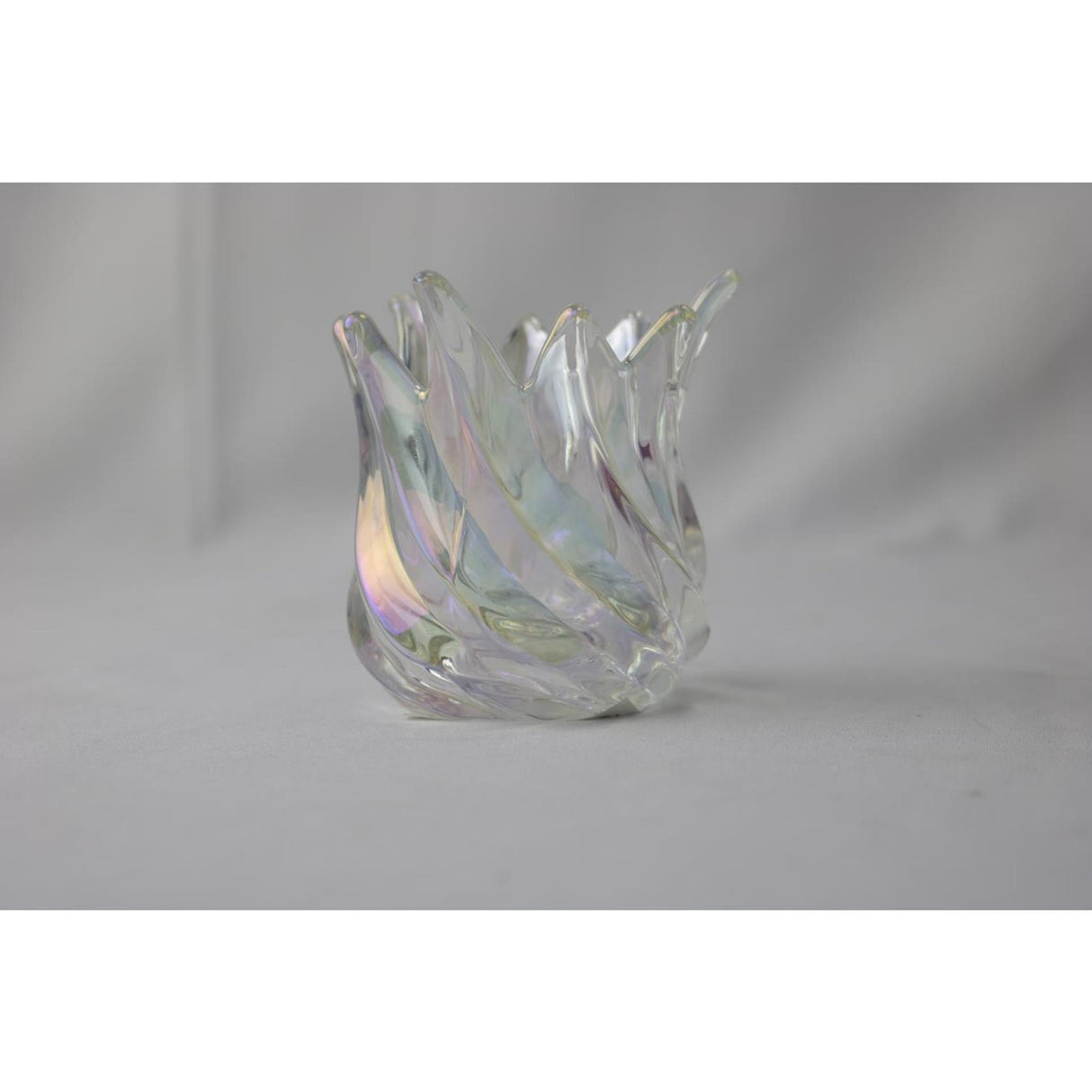 Palæ atmosfære fyrfadsstage tulipan hvid 9x9x9,3cm