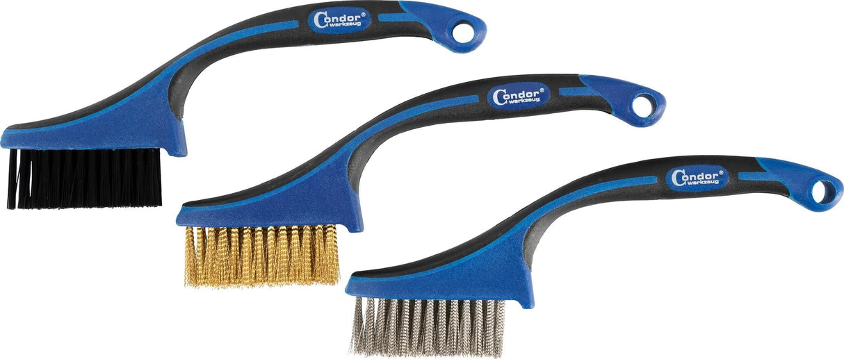 Condor børstesæt 9508 mini børste sortiment 3 stk.