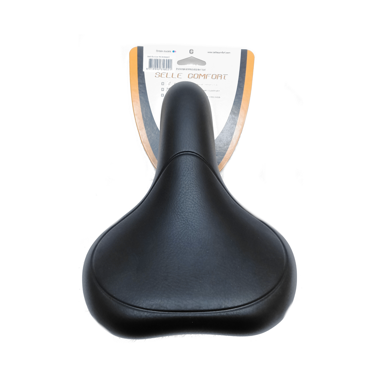 Selle Comfort Saddle E-Bike Black, uden støj
