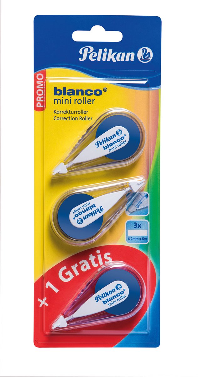 Pelikan Blanco® minirulle, 2 korrektionsruller + 1 gratis