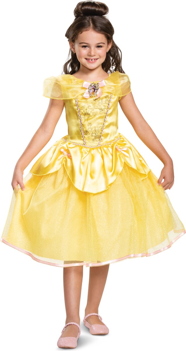 Disguise disney princess - beauty the beast, belle deluxe, størrelse m (7-8 år), piger