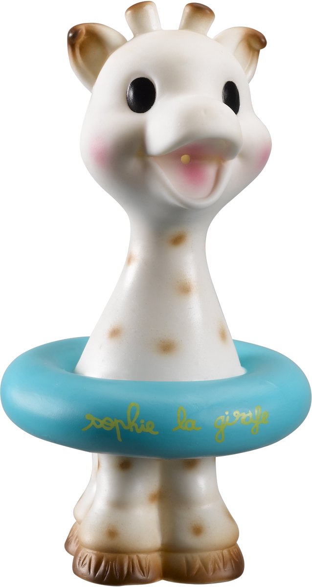 Sophie the giraffe badelegetøj – blå – babybadelegetøj – sikkert BPA-fri – velegnet fra 6 måneder – inklusive luksuriøs hvid gaveæske