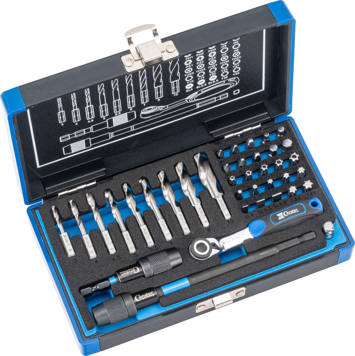Condor specialborsæt 39600 spiralbor hss-g 38tlg.