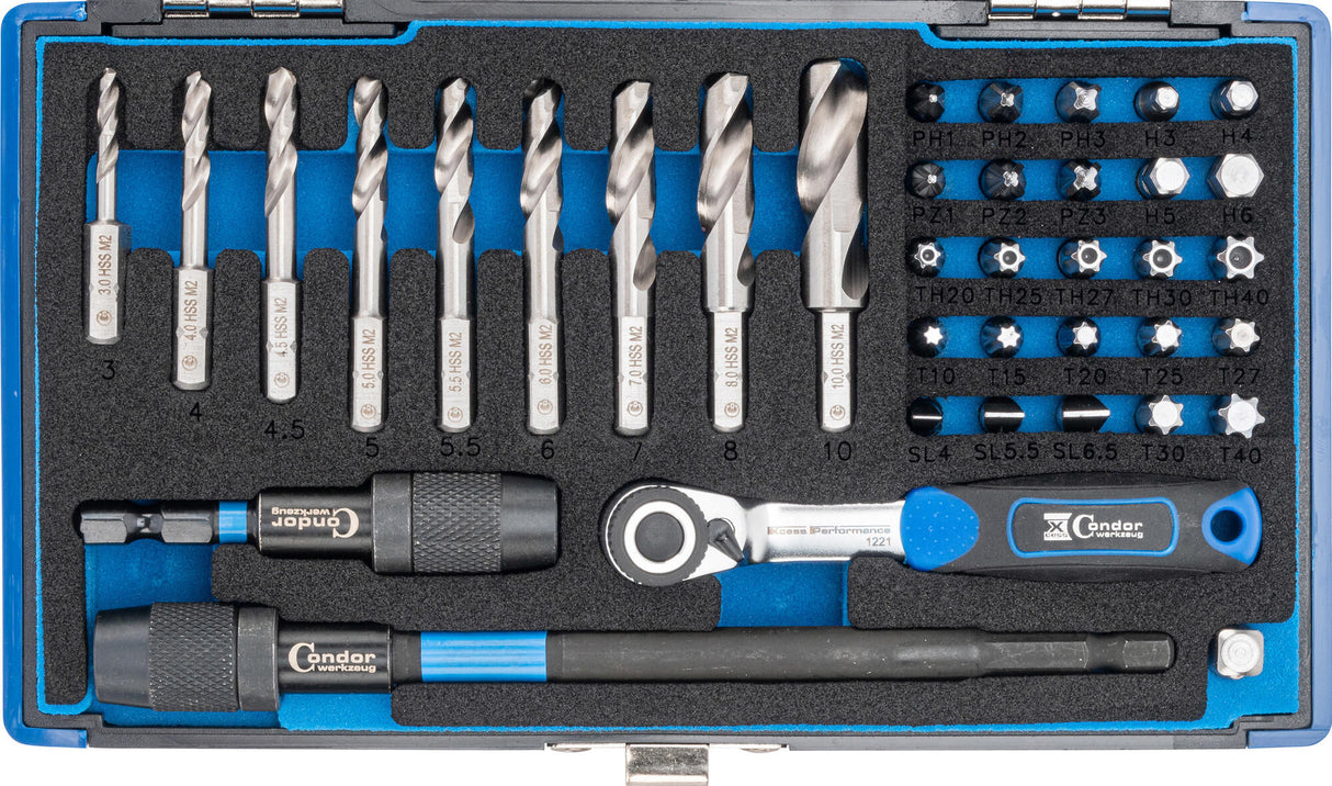 Condor specialborsæt 39600 spiralbor hss-g 38tlg.