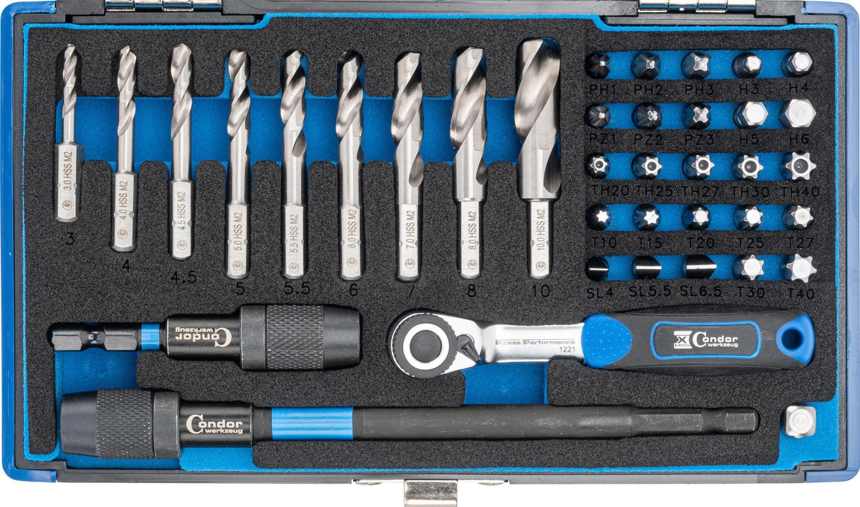 Condor specialborsæt 39600 spiralbor hss-g 38tlg.