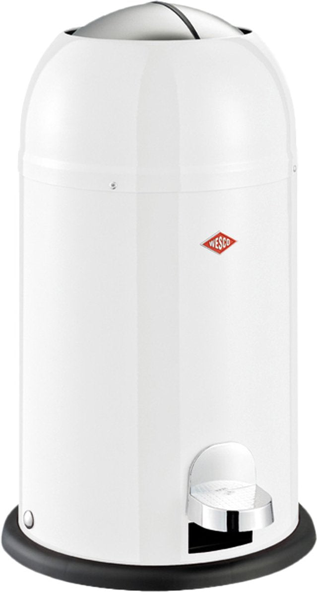 Wesco kickmaster junior affaldsbeholder | pedalspand | 12 liter | metal - mat sand | affaldsspand