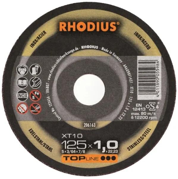 Rhodius trennscheibe xt10 mini ekstra tynd separator.xt10 ø1 65mm
