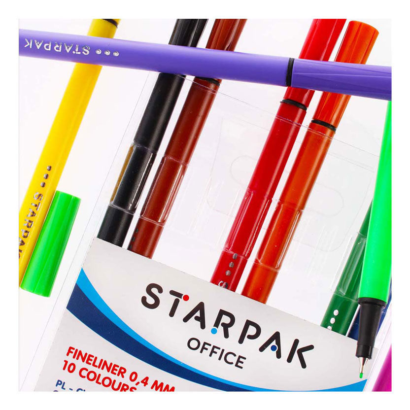 Fineliner rund 0,4mm, 6 stk.