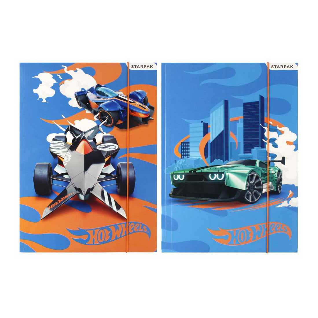 Folder med elastiske A4 hot wheels