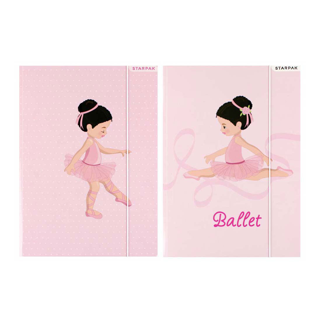 Mappe med elastisk A4 ballet