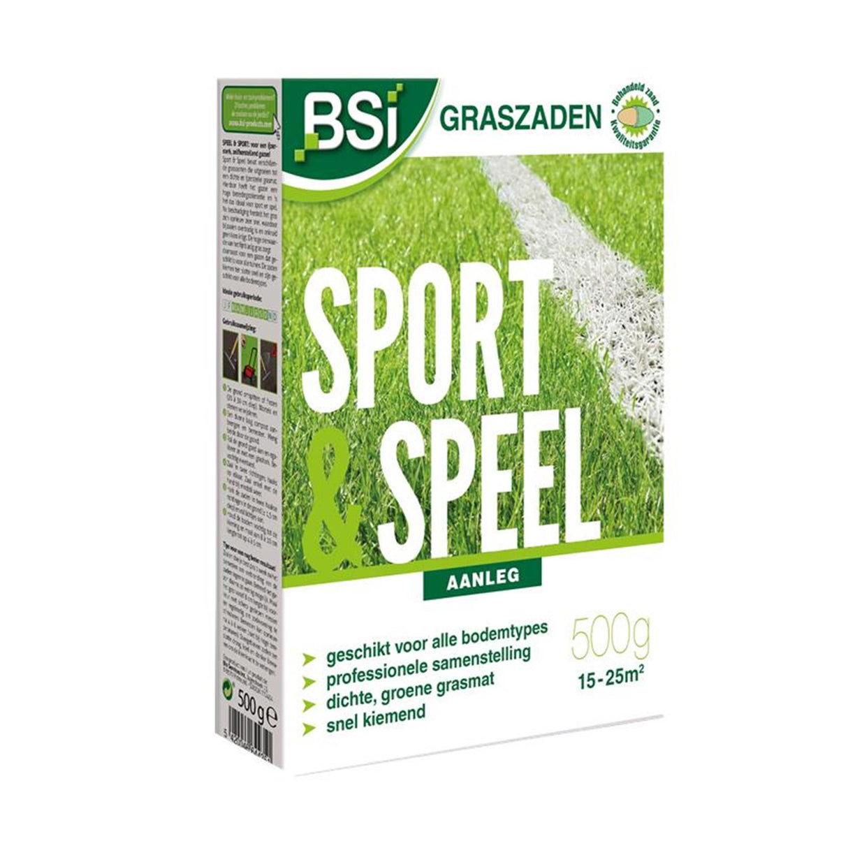 Bsi græsfrø sport og leg 500g for 15-25m2