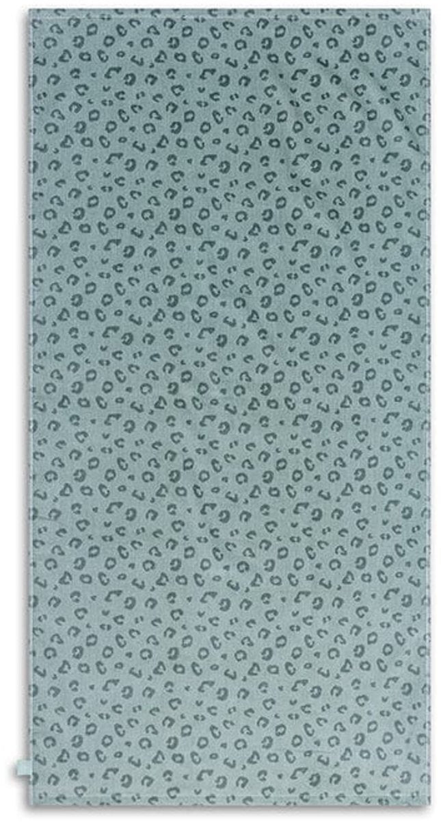 Svømmeudstyr - strandhåndklæde - 135 x 65 cm - håndklæde - leopardprint - 100% bomuld - grøn