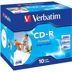 CD-R printbar 700mb ordret 52x 80min. 10 stk