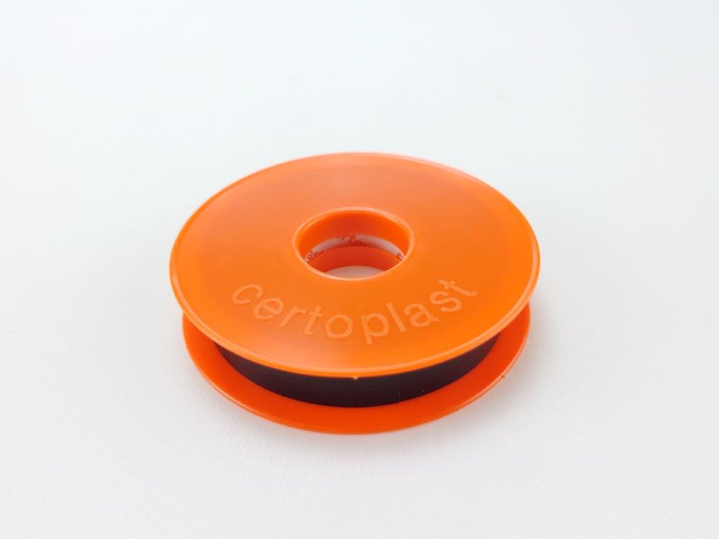 Tape til arbejde sort PVC rulle 25m