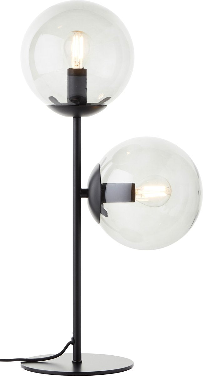 Brilliant ariol - bordlampe - glas - 2xe14 max. 40w - sort