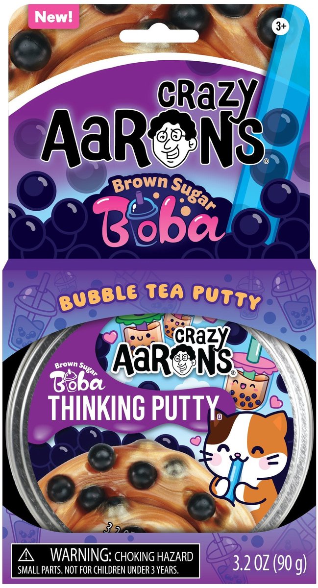 Crazy Aarons lerlegetøj - brunt sukker boba - sensorisk.