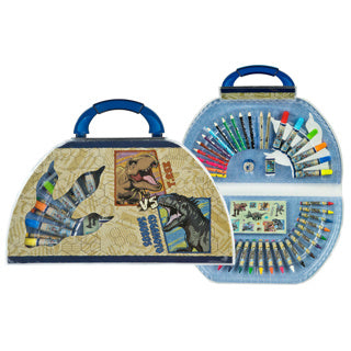 Umærket sans marque farve etui jurrasic world, 51 stk.