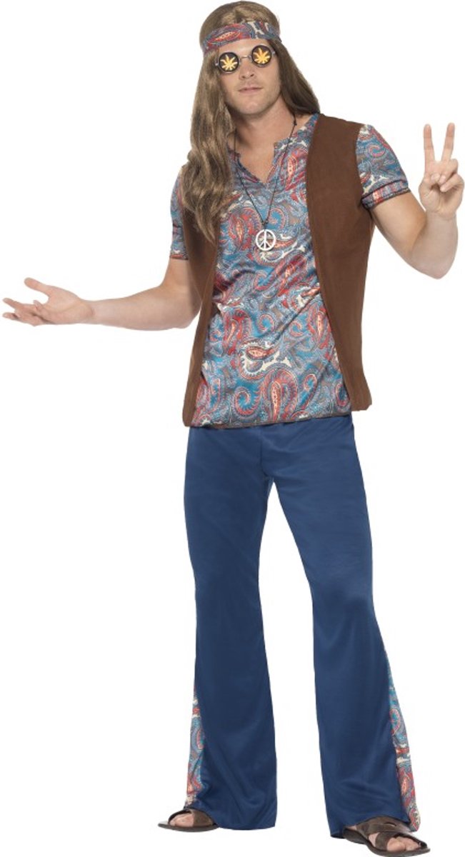 Smiffys hippie herrekostume orion - str. m