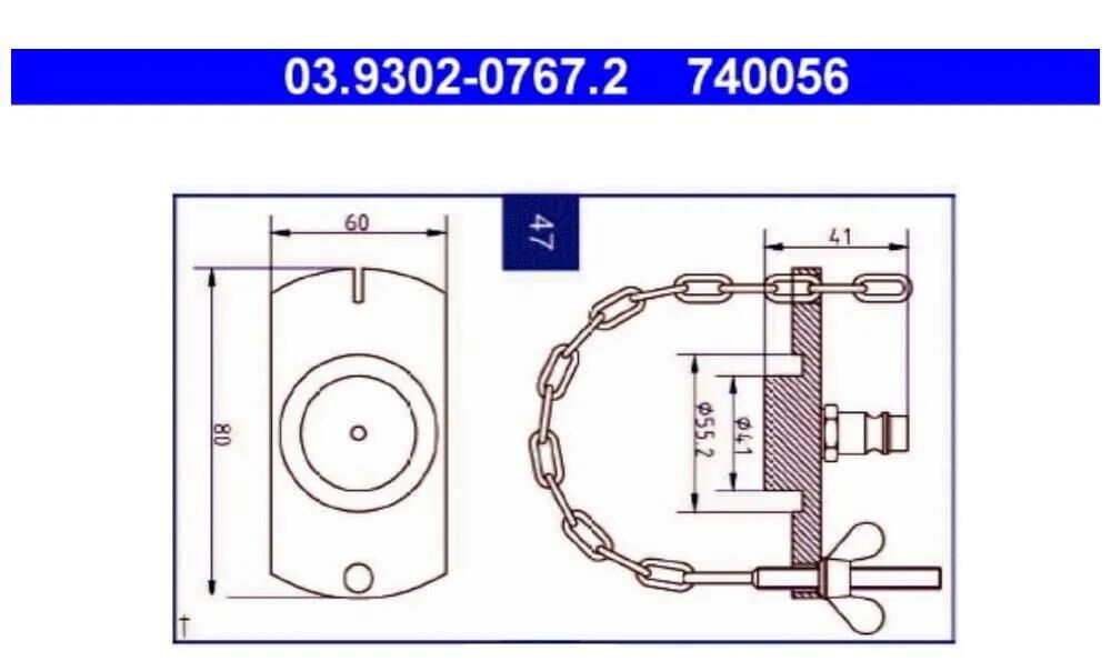 Spiste entlüfterstutzen air bleed neck id no. nummer 47
