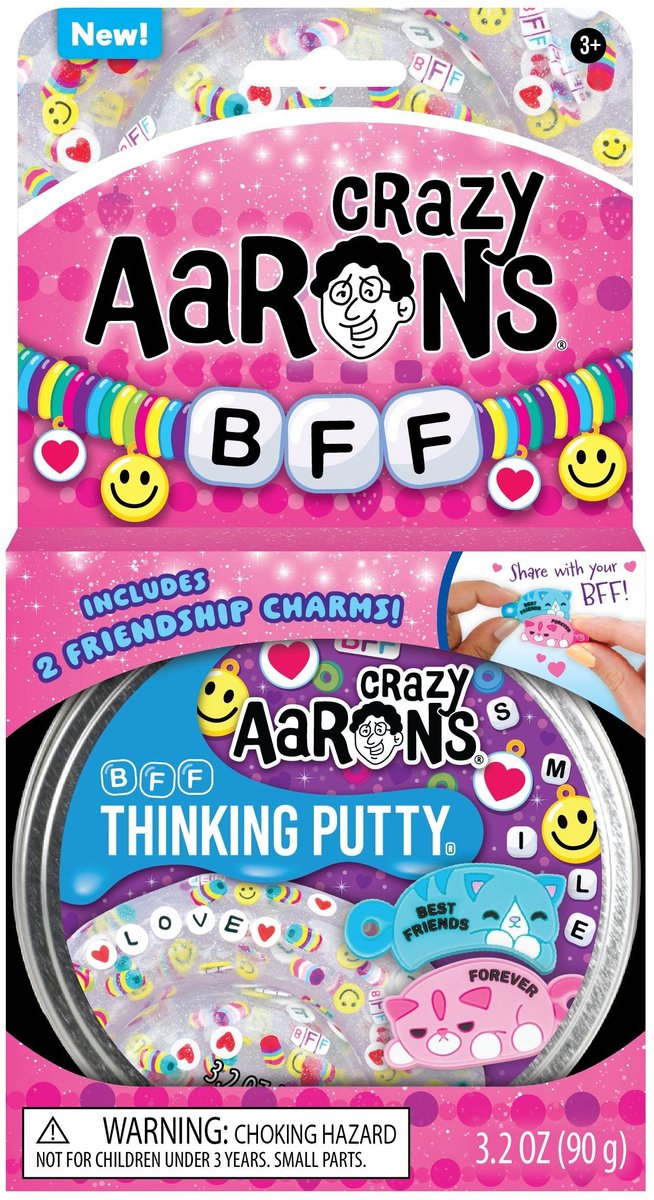 Crazy aaron's clay bff - farverigt silikonelerlegetøj.