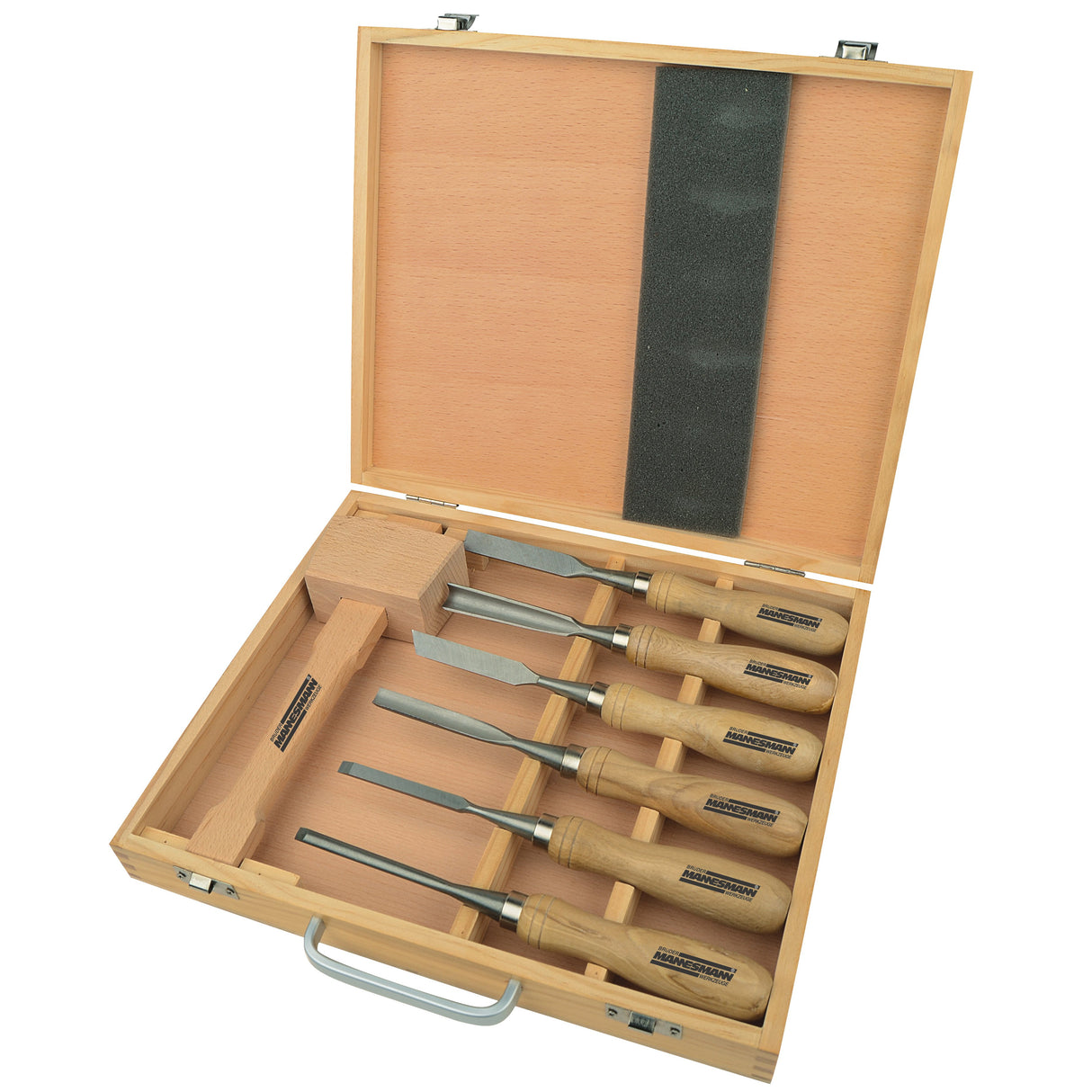 Brüder Mannesmann 7-delt træmejselsæt (hobby) - 66107