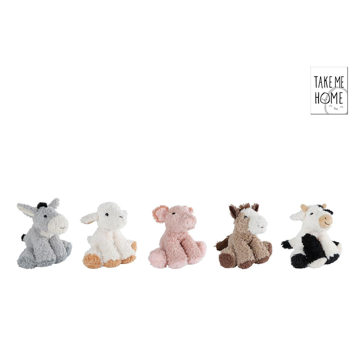 Tag mig hjem husdyr plys 16cm 5 assorteret