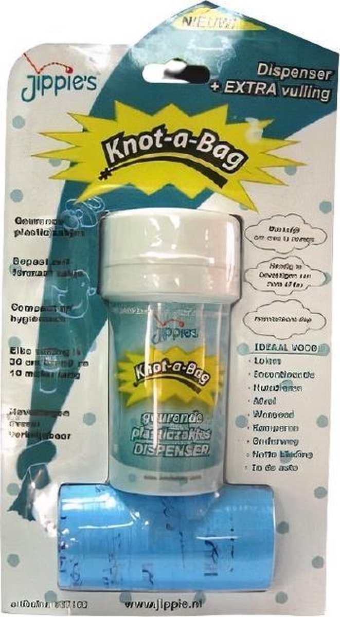 Jippie's wegwerp luierzakje (dispenser + navulling) - transparant