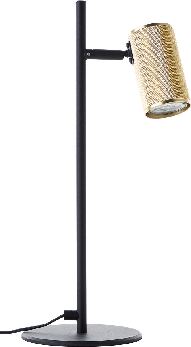 Brilliant marty - bordlampe - led gu10 - sort guld