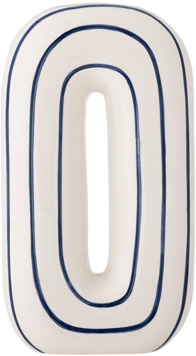 Bloomingville mae - vase - blå - keramik