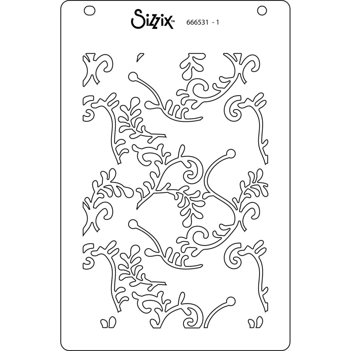Sizzix • lagdelte stencils a6 blonder 4 stk